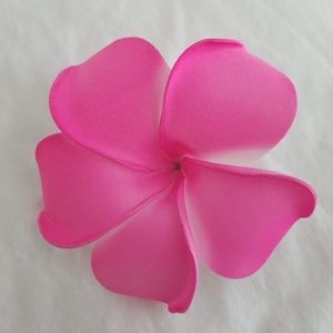 Pink Hawaiian Flower Hair Clip